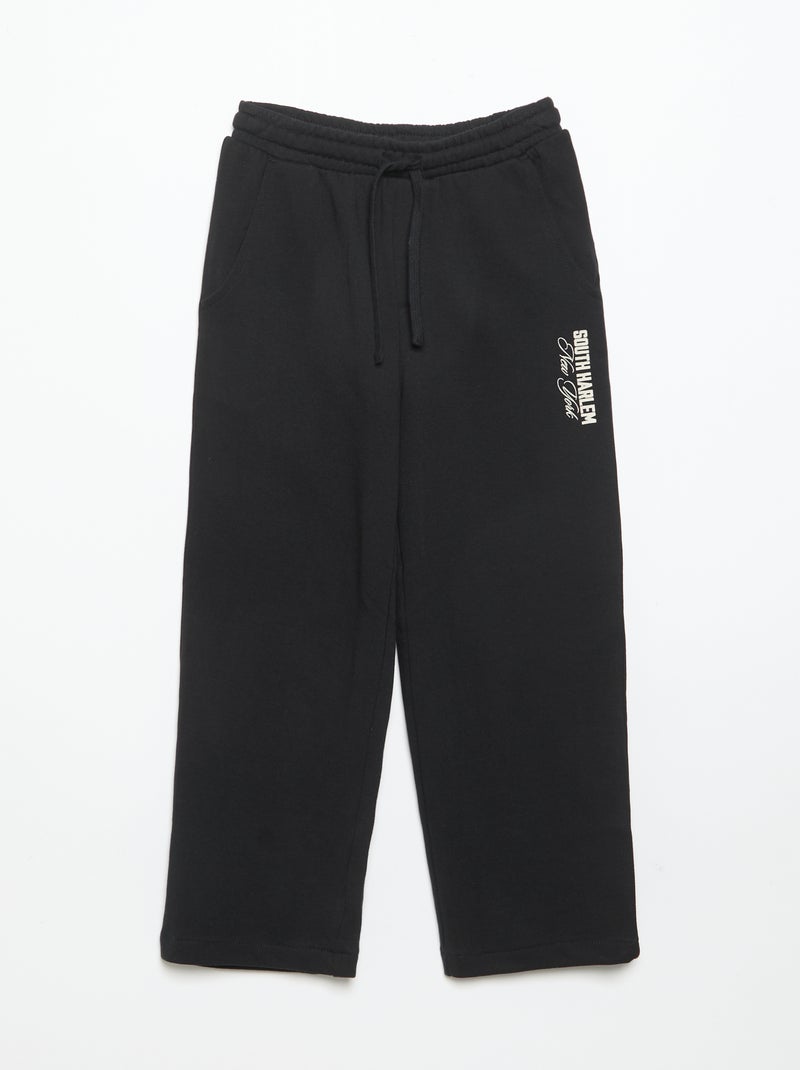 Completo tuta felpa + pantaloni - 2 pezzi Nero - Kiabi