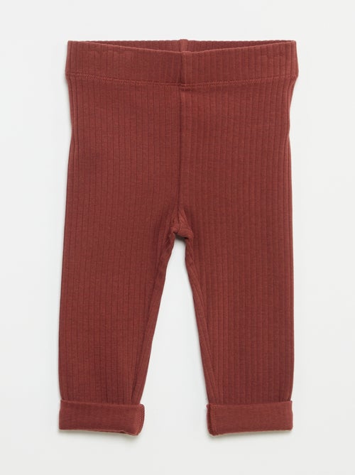 Confezione da 2 leggings a costine - Kiabi