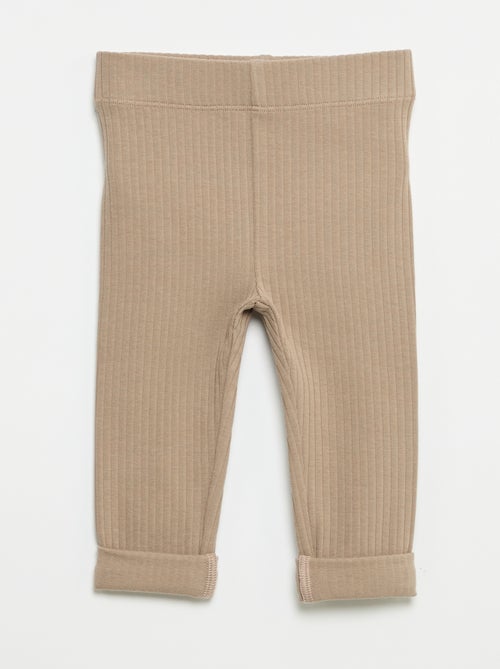 Confezione da 2 leggings a costine - Kiabi