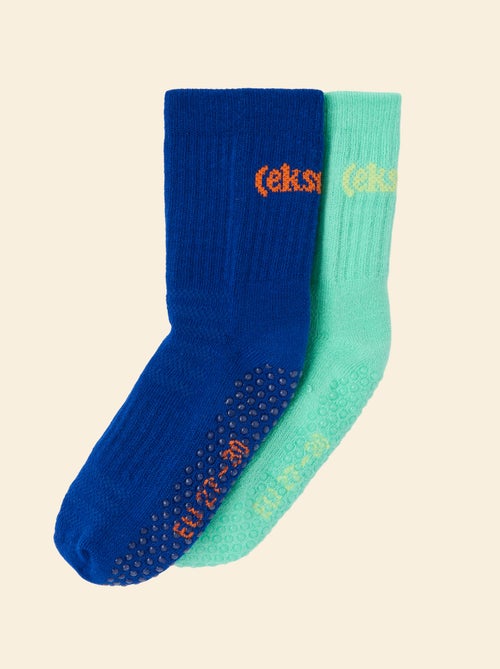 Confezione da 2 paia di calzini antiscivolo - (ekstract) - Kiabi Confezione da 2 paia di calzini antiscivolo - (ekstract) - Kiabi
