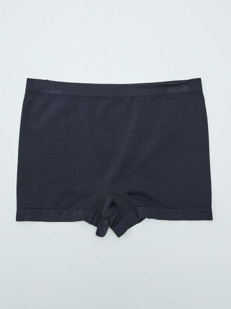 Confezione da 2 shorty senza cuciture - collezione facile da indossare nero - Kiabi