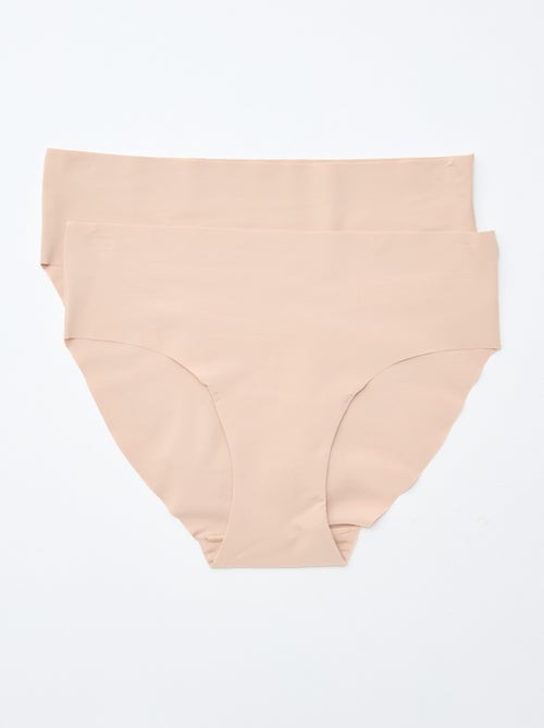 Confezione da 2 slip invisibili in microfibra - Kiabi