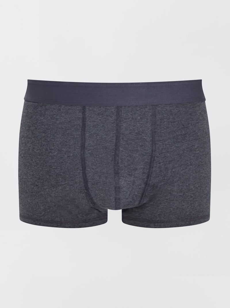 Confezione da 3 boxer taglie forti grigio scuro - Kiabi