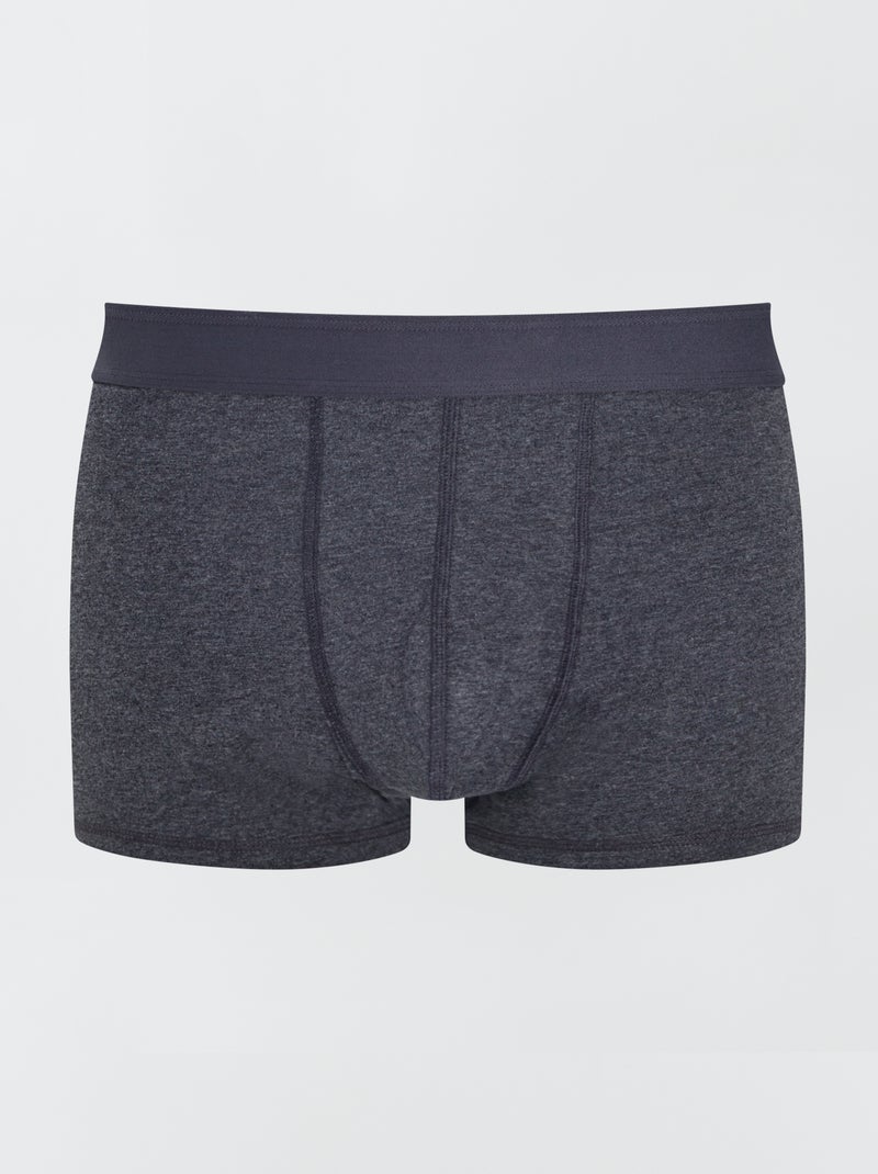 Confezione da 3 boxer taglie forti grigio scuro - Kiabi