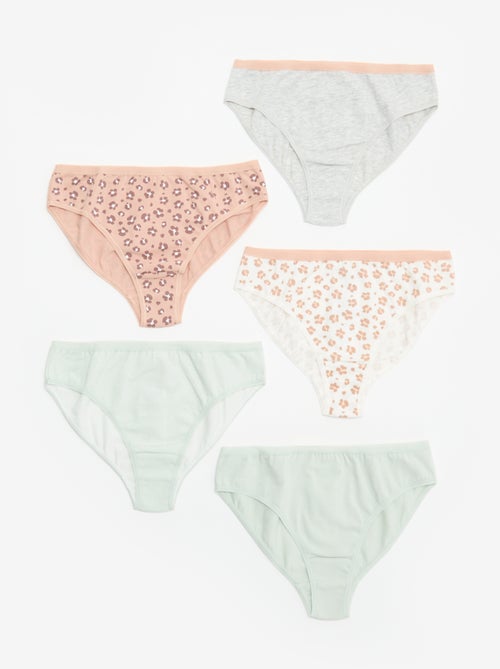 Confezione da 5 slip stampati - Kiabi
