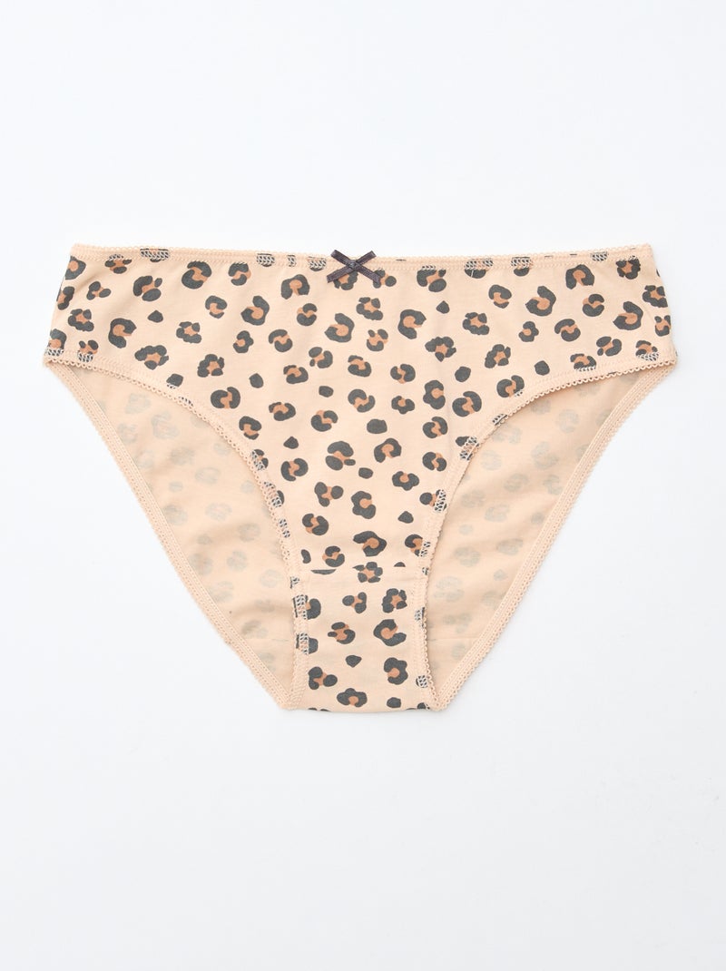 Confezione da 7 slip Marrone - Kiabi