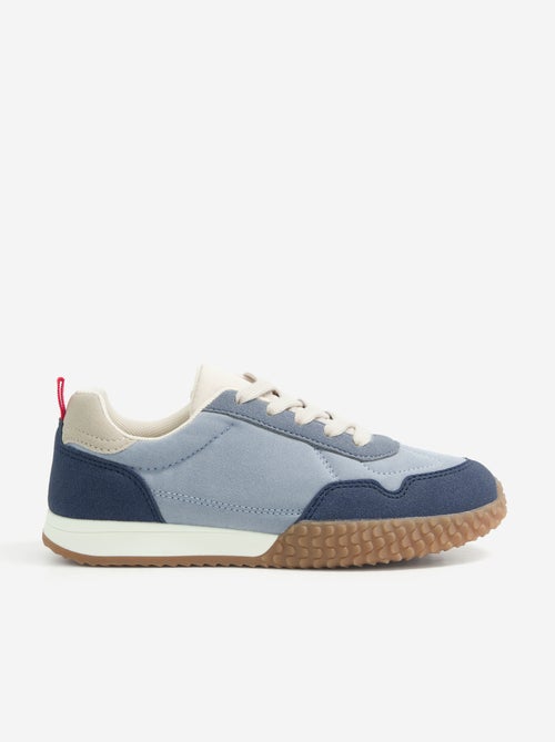 Contrast Low-Top Lace-Up Sneakers - Kiabi Contrast Low-Top Lace-Up Sneakers - Kiabi