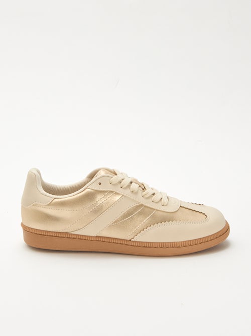 Contrast Panel Low-Top Sneakers - Kiabi