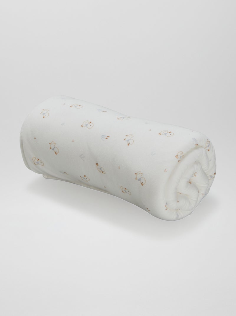 Coperta con stampa BIANCO - Kiabi