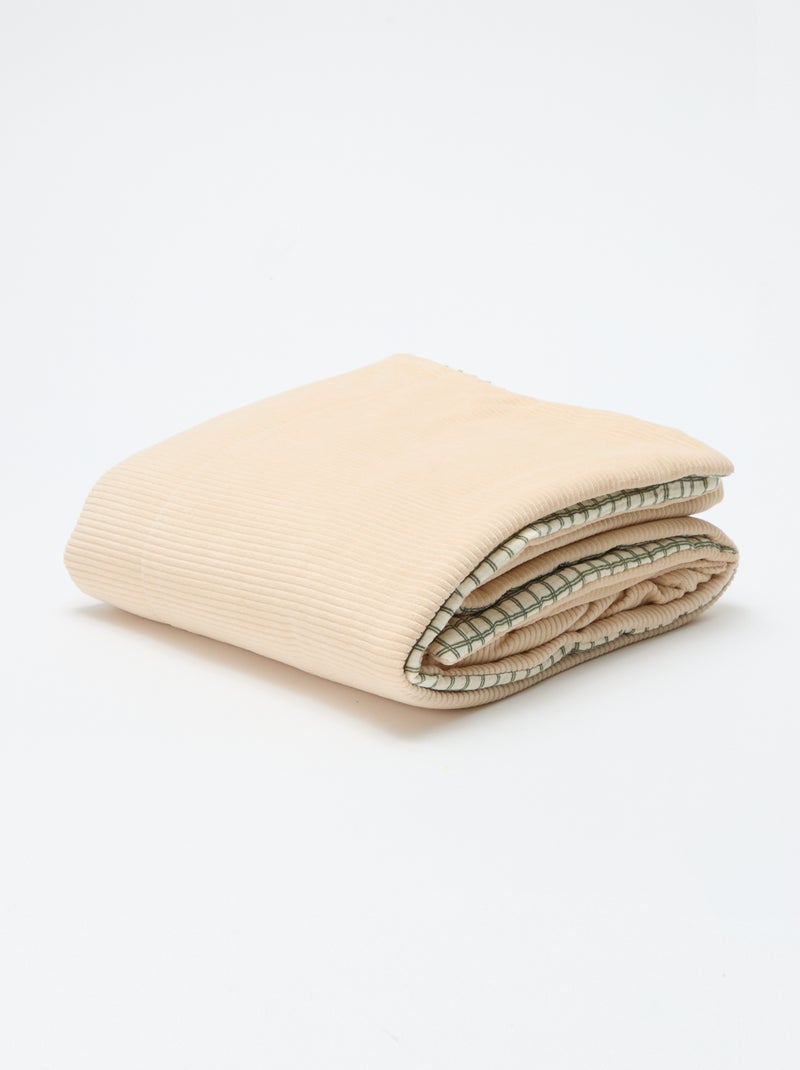 Coperta reversibile 110 x 150 cm - Kiabi Home Kaki - Kiabi