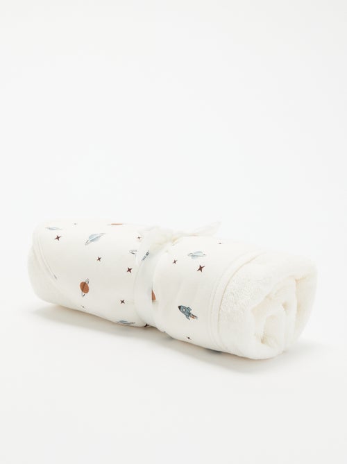 Coperta stampata in cotone jersey e pile - Kiabi