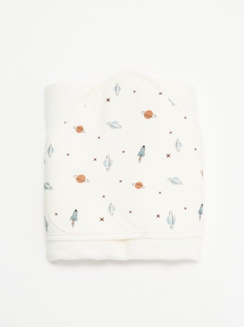 Coperta stampata in cotone jersey e pile - Kiabi