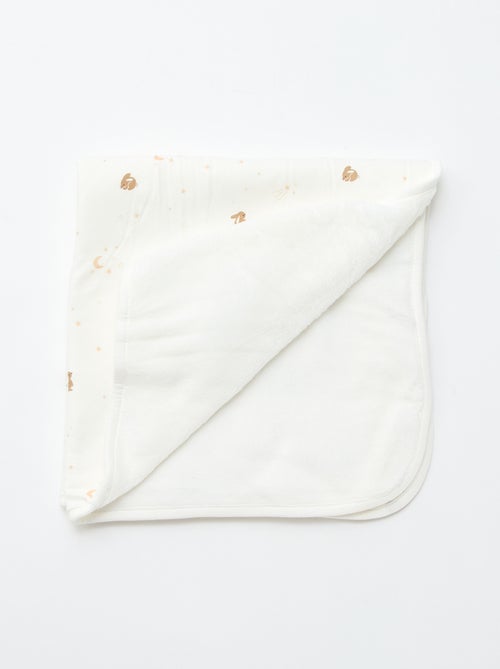 Coperta stampata in jersey di cotone e pile - Kiabi