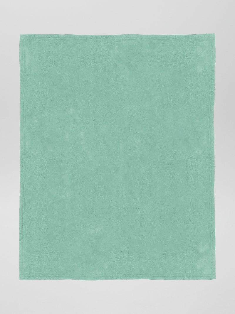 Coperta tinta unita pile BLU - Kiabi