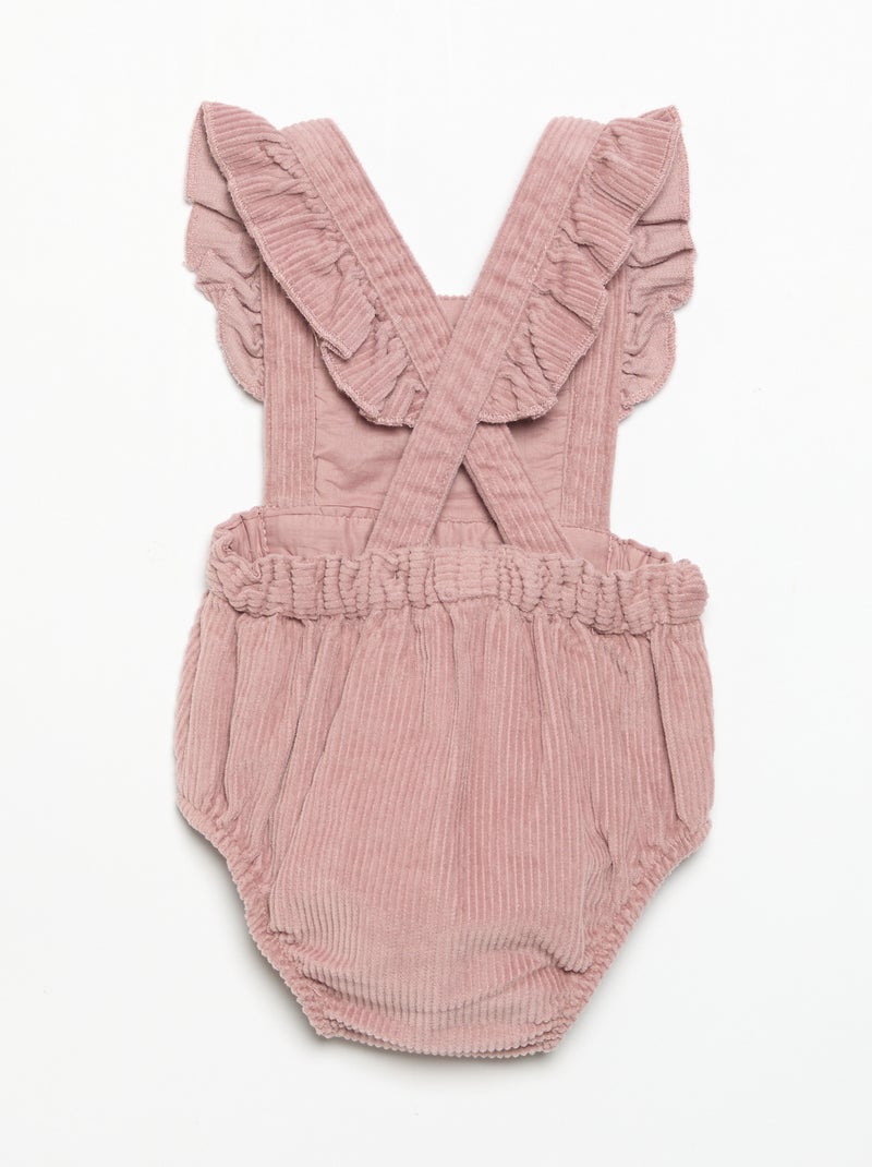 Cord-Strampler Rose - Kiabi