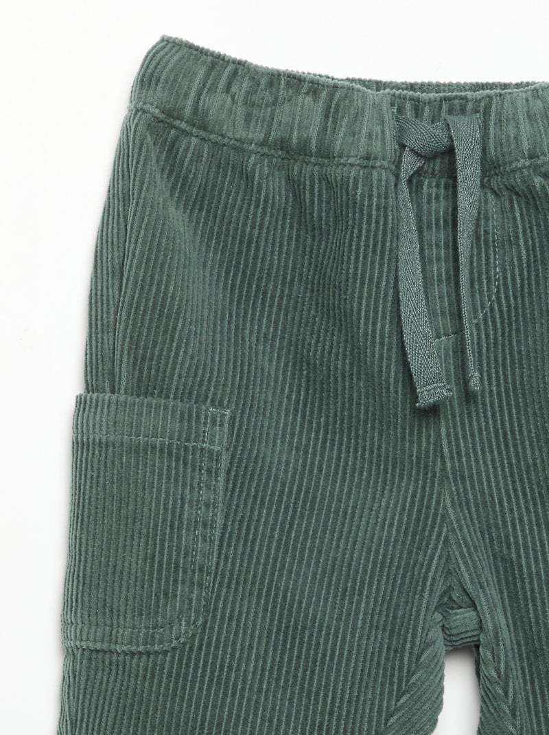 Cordhose Vert - Kiabi