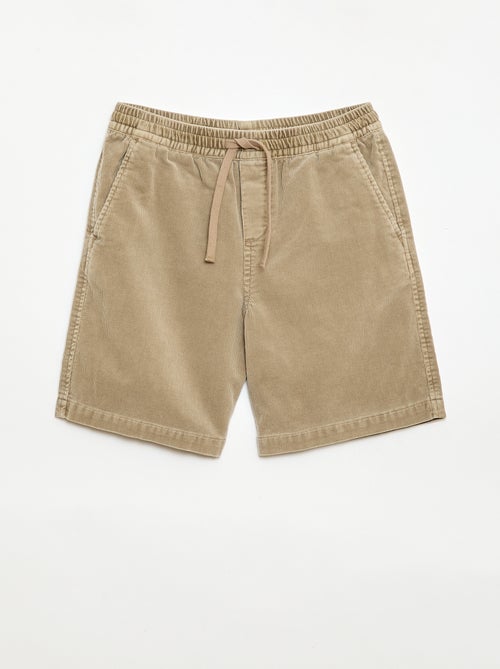 Corduroy Bermuda Shorts - Kiabi