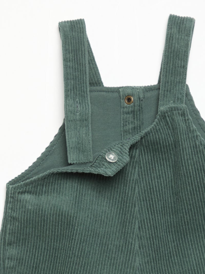 Corduroy Overalls Green - Kiabi