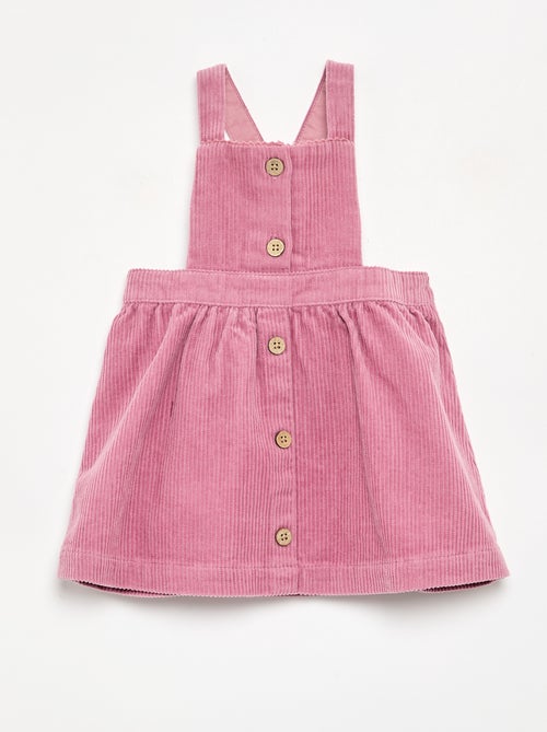 Corduroy Pinafore Dress - Kiabi Corduroy Pinafore Dress - Kiabi