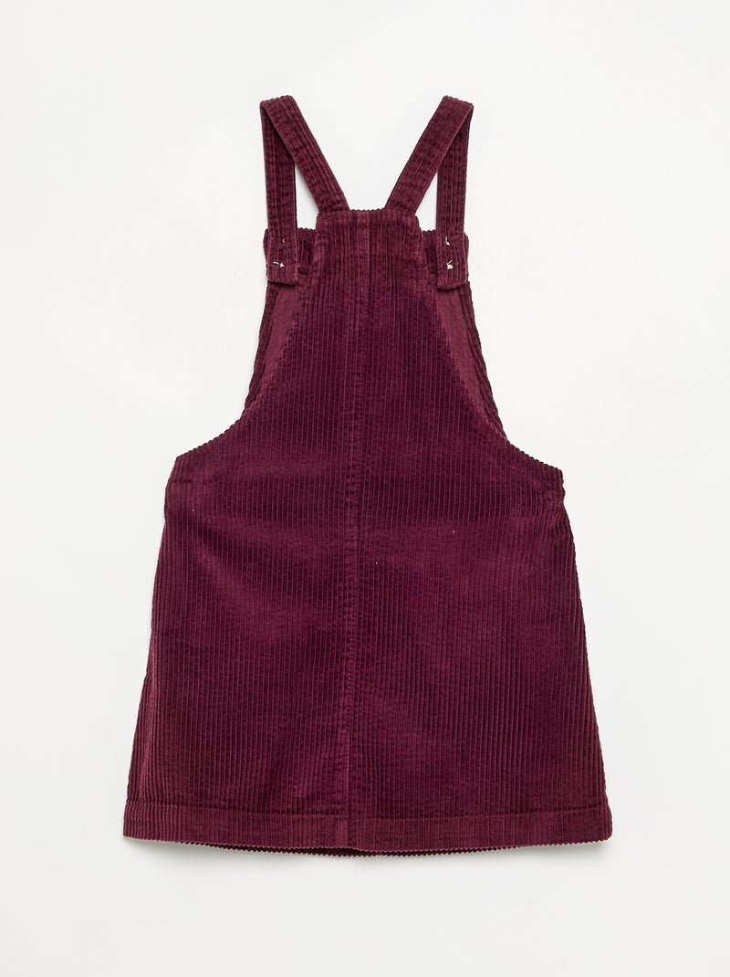 Corduroy Pinafore Dress Pink - Kiabi