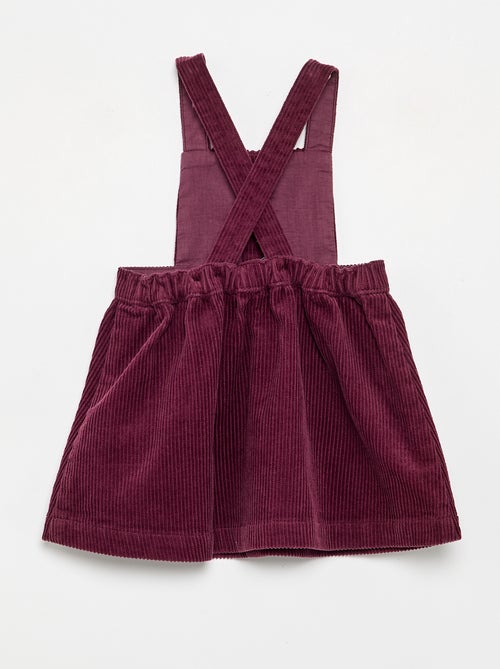 Corduroy Pinafore Dress - Kiabi Corduroy Pinafore Dress - Kiabi