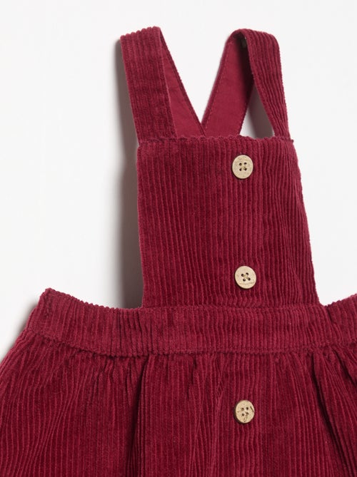 Corduroy Pinafore Dress - Kiabi Corduroy Pinafore Dress - Kiabi