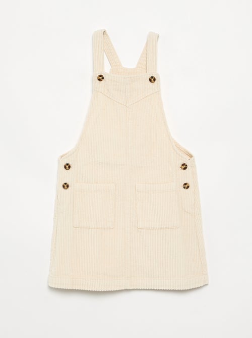 Corduroy Pinafore Dress - Kiabi Corduroy Pinafore Dress - Kiabi