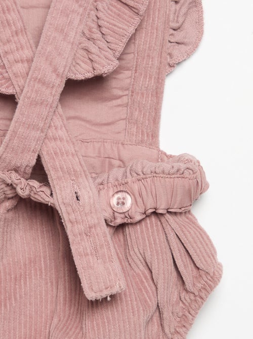 Corduroy Romper - Kiabi