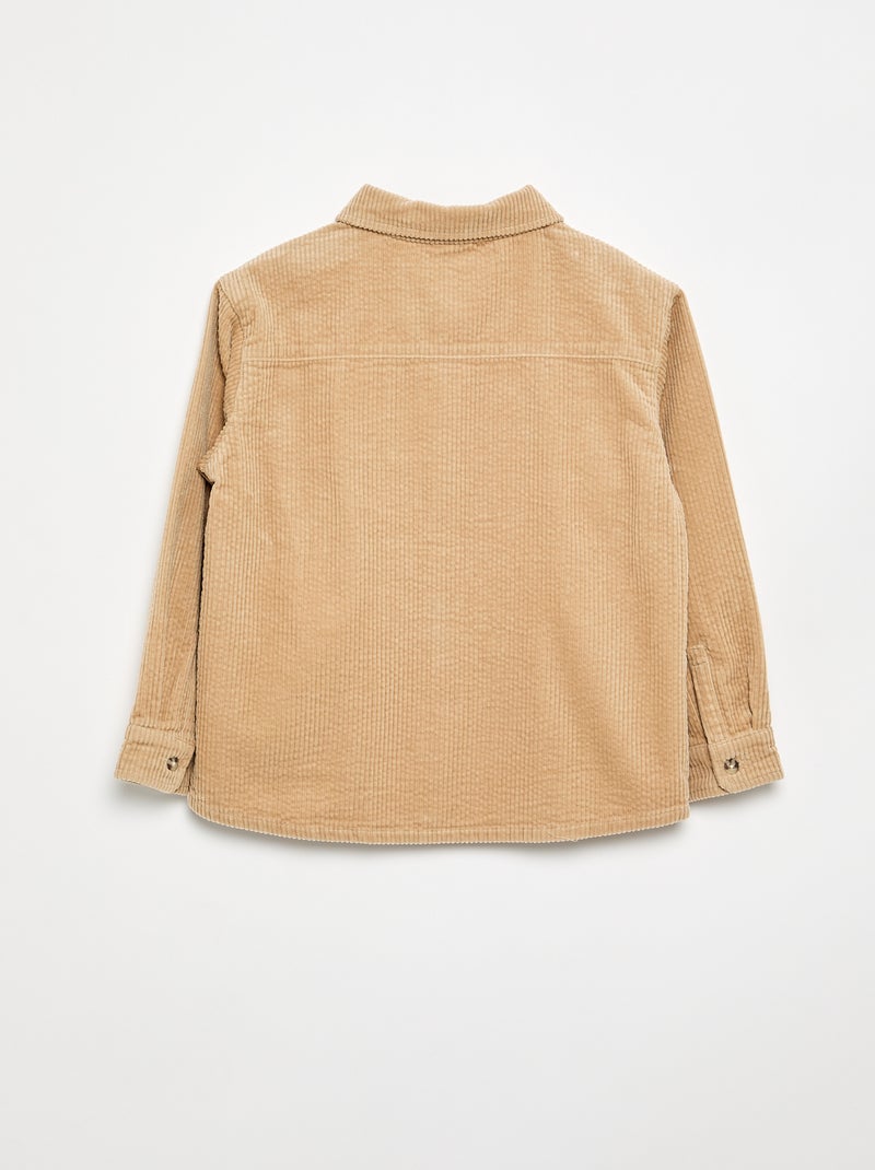 Corduroy Shacket Beige - Kiabi