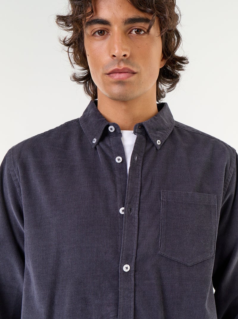Corduroy shirt Blue - Kiabi