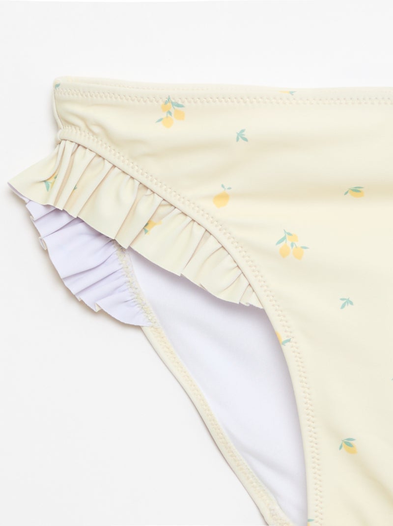 Costume da bagno all-over - 2 pezzi Giallo - Kiabi