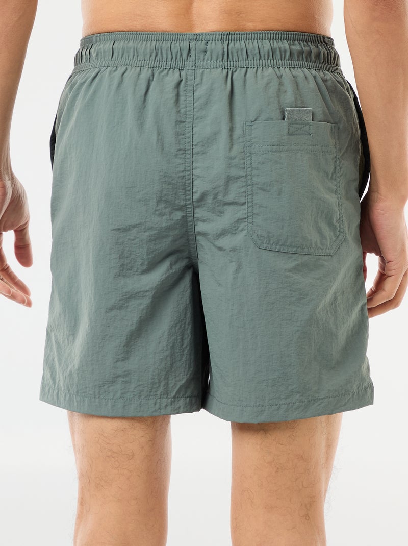 Costume da bagno con ampie tasche Verde - Kiabi