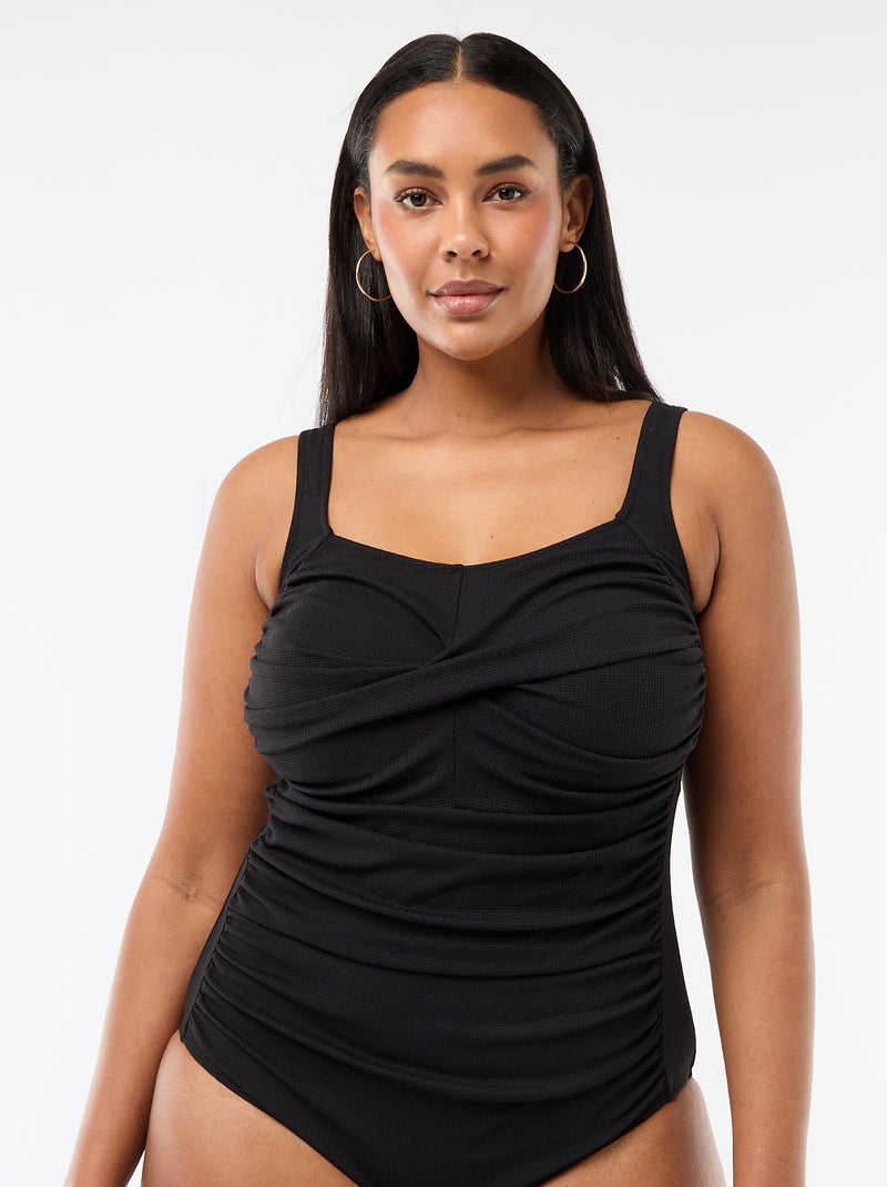 Costume da bagno intero modellante Nero - Kiabi