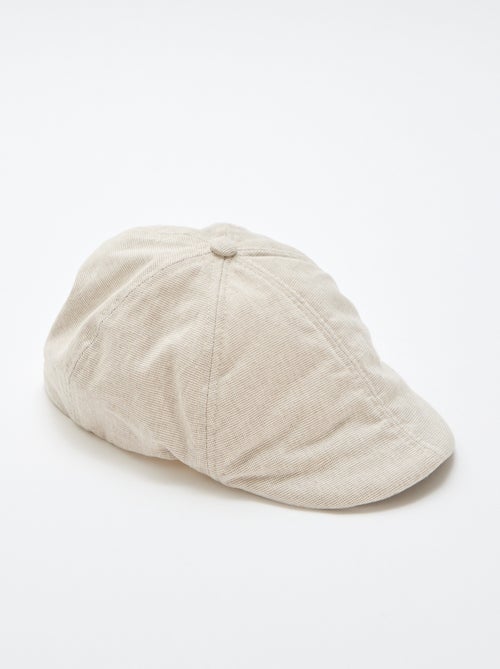 Cotton and Linen Newsboy Cap - Kiabi