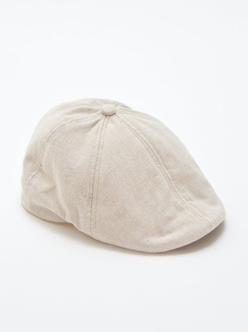 Cotton and Linen Newsboy Cap - Kiabi