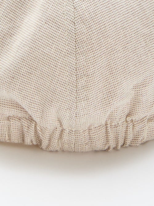 Cotton and Linen Newsboy Cap - Kiabi