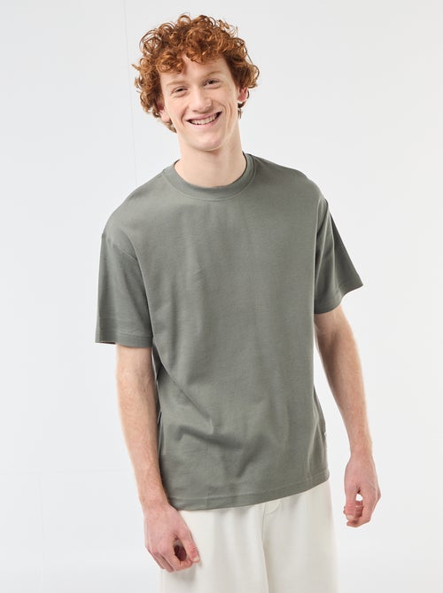 Cotton crew neck t-shirt - Kiabi
