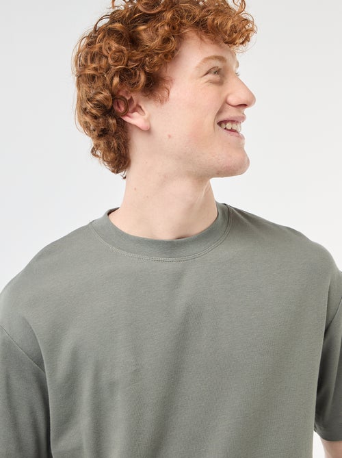 Cotton crew neck t-shirt - Kiabi