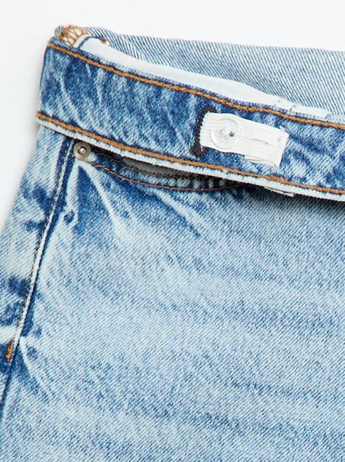Cotton denim baggy Bermuda shorts - Kiabi
