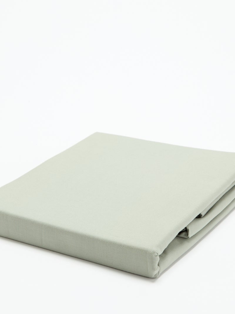 Cotton Duvet Cover Set 140 x 200 cm Green - Kiabi