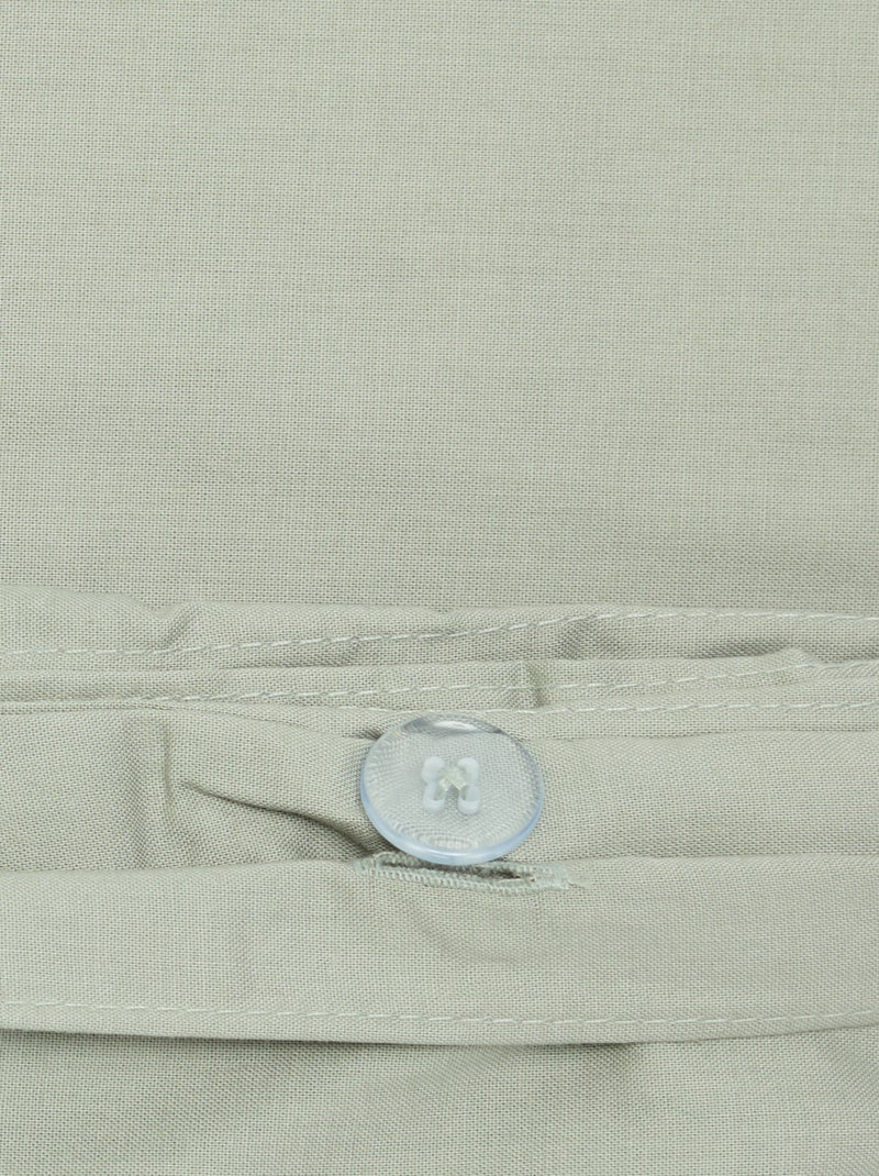 Cotton Duvet Cover Set 140 x 200 cm Green - Kiabi
