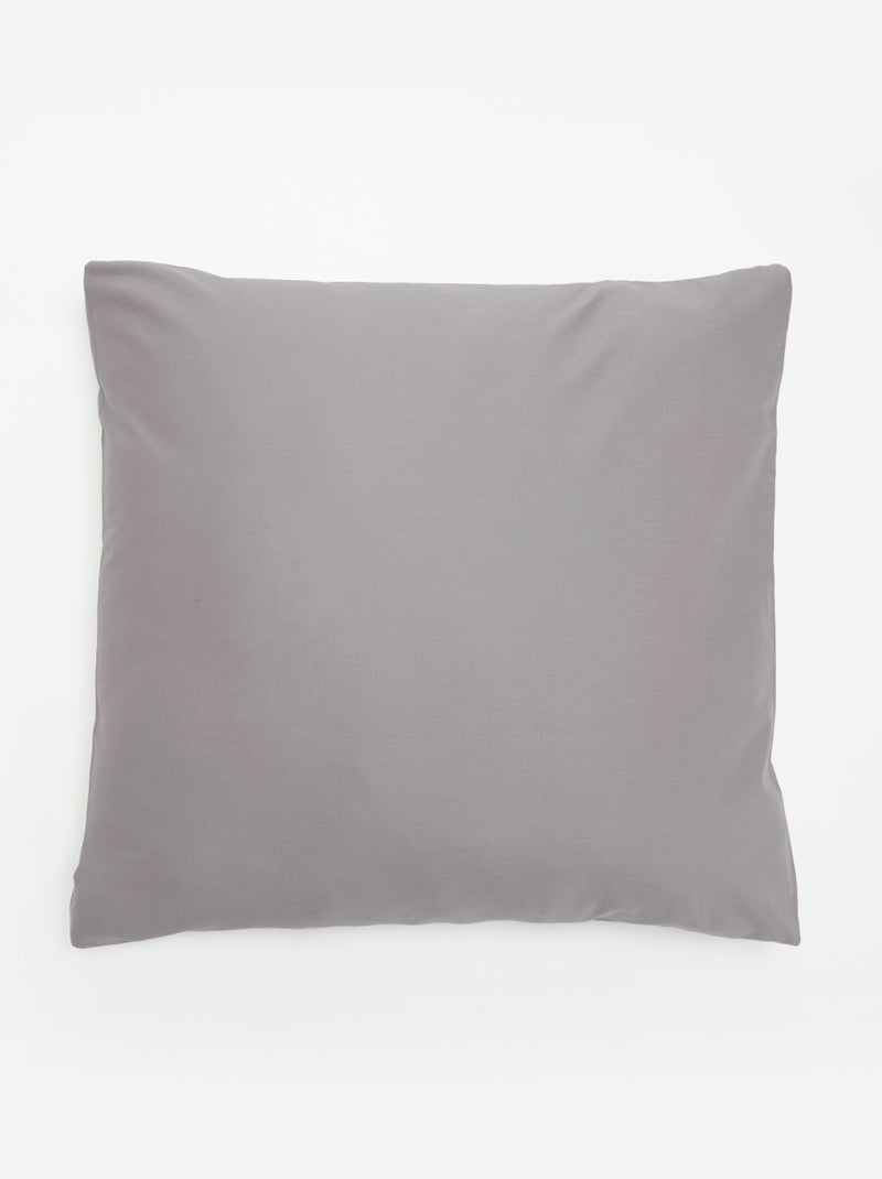 Cotton Duvet Cover Set 140 x 200 cm Grey - Kiabi