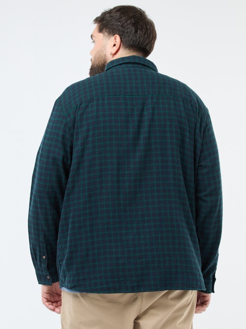Cotton Flannel Checkered Shirt - Kiabi
