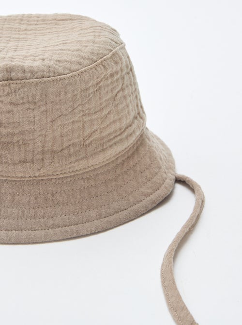Cotton gauze bucket hat - Kiabi