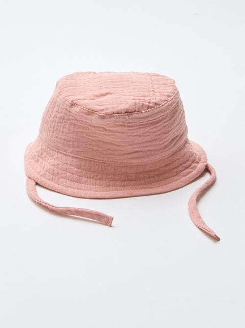 Cotton gauze bucket hat - Kiabi