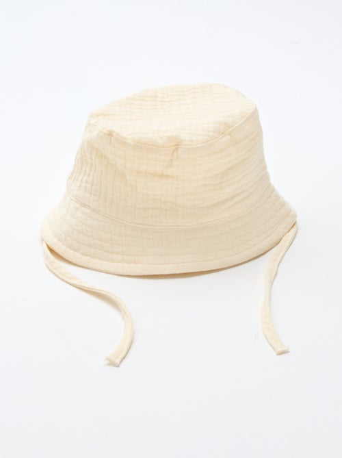 Cotton gauze bucket hat - Kiabi