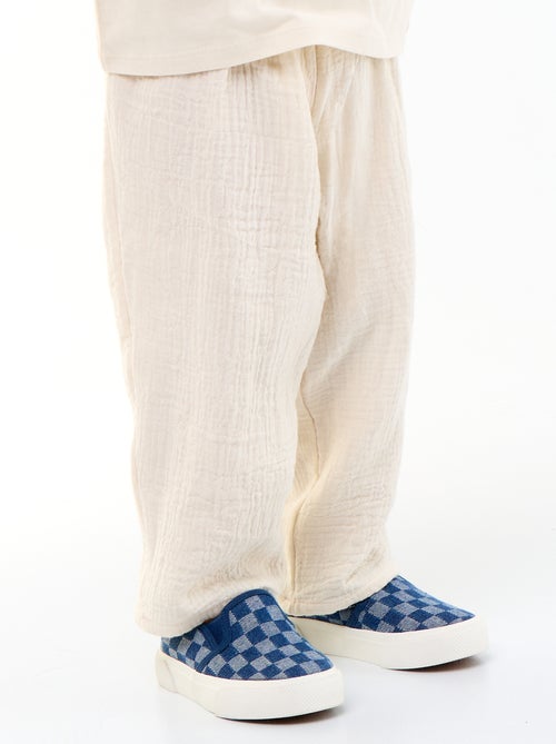 Cotton Gauze Pants - Kiabi