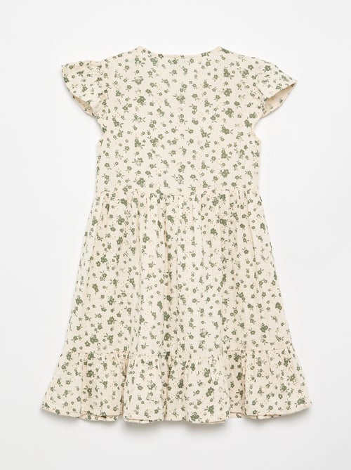 Cotton gauze printed dress - Kiabi
