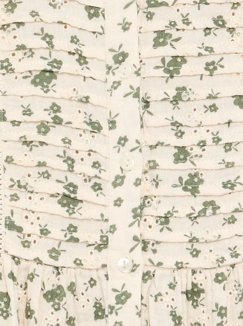 Cotton gauze printed dress - Kiabi