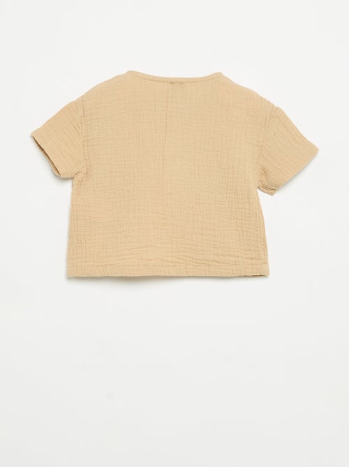 Cotton gauze shirt - Kiabi
